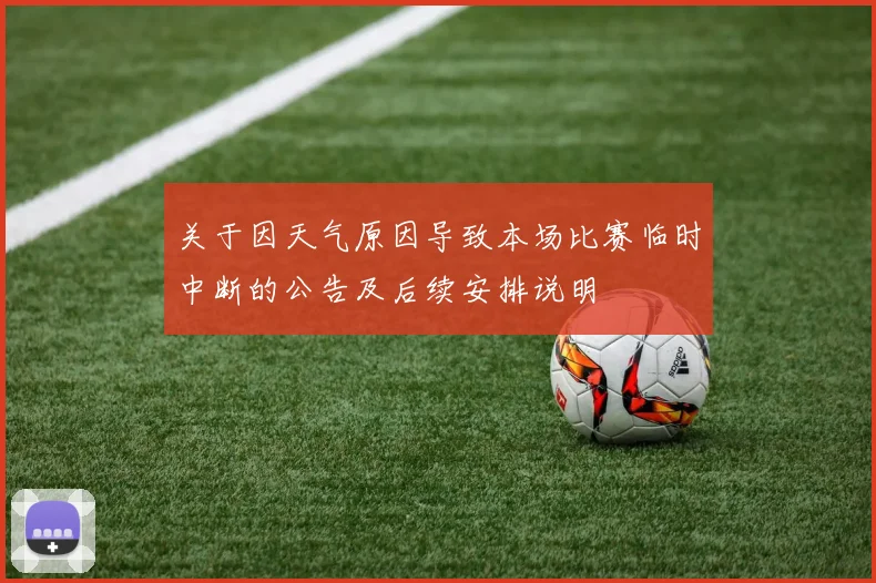 关于因天气原因导致本场比赛临时中断的公告及后续安排说明